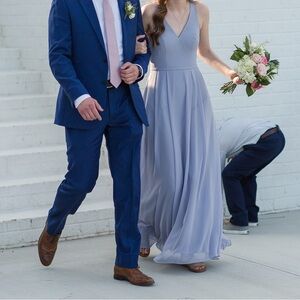 Azazi Mimi Sleeveless V-Neck Dusty Lavender Maxi Dress